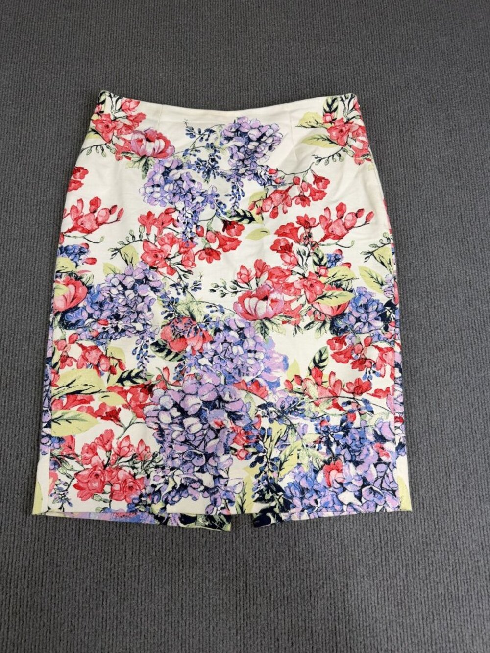 Charter Club Women's Multicolor Floral Pencil Skirt Petite Size 4P